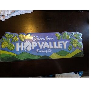 Hop Valley Brewing License Plate Sign